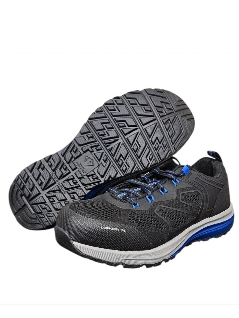 Herman Survivors Cassle Men's Black Safety Sneakers Composite Toe Size 8 NWT